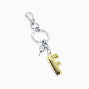 Party Balloon Letter Keyring - F