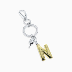 Party Balloon Letter Keyring - N